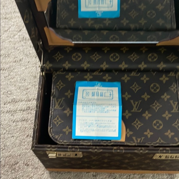Vintage Louis Vuitton Monogram Travel Case in Brown and Tan - Picture 4 of 8